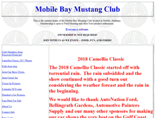 Tablet Screenshot of mobilebaymustangclub.org